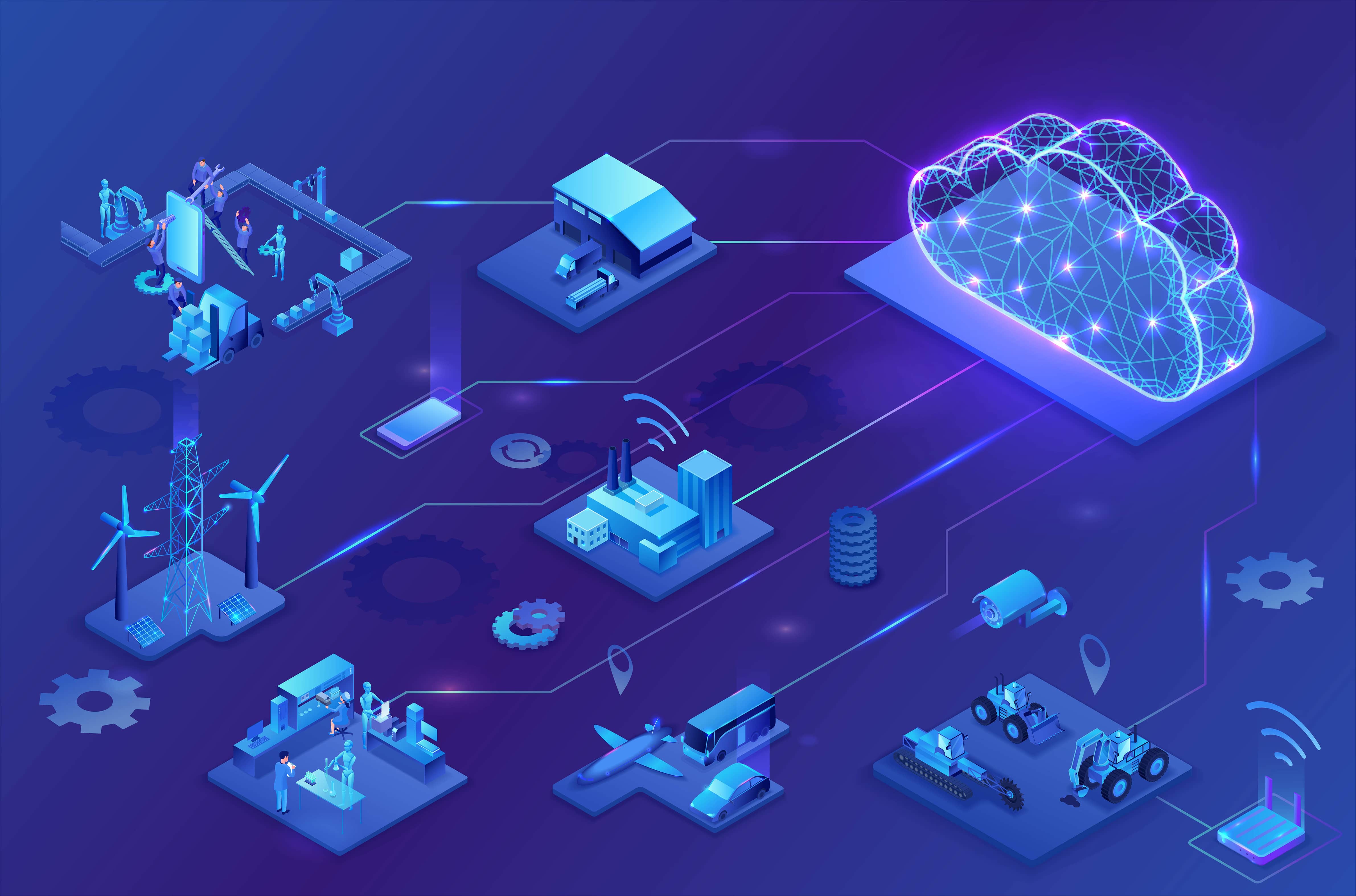 IoT Platform Connectivity Illustration